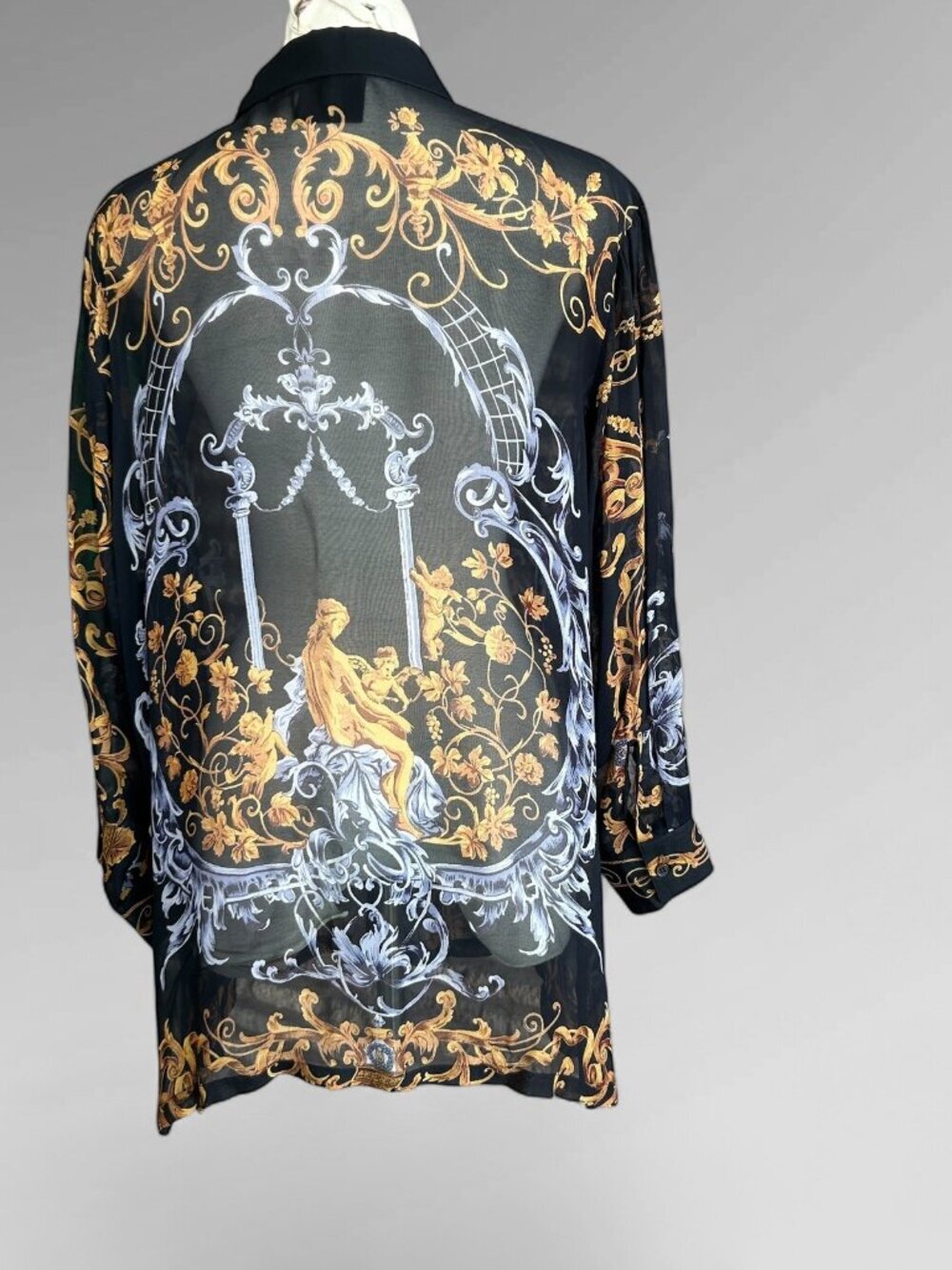 Shopping with Anthony Roman Baroque Design Sheer Tunic Blouse Size 1X